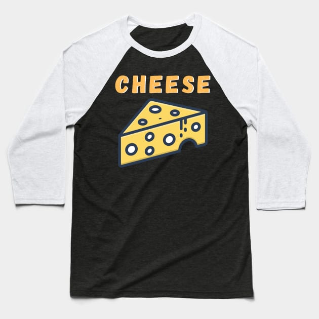 Cheese Meme Funny To The Moon Quote Baseball T-Shirt by Bazzar Designs